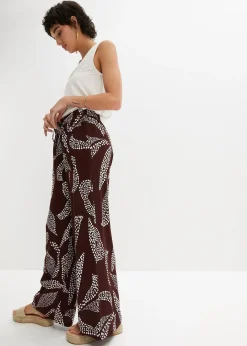 Pantalon large en viscose