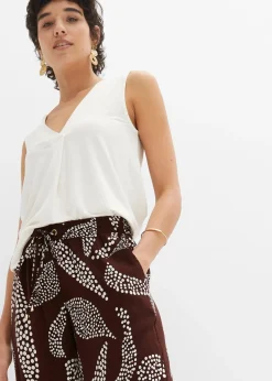 Pantalon large en viscose