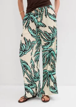 Pantalon large en viscose fluide