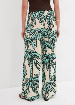 Pantalon large en viscose fluide