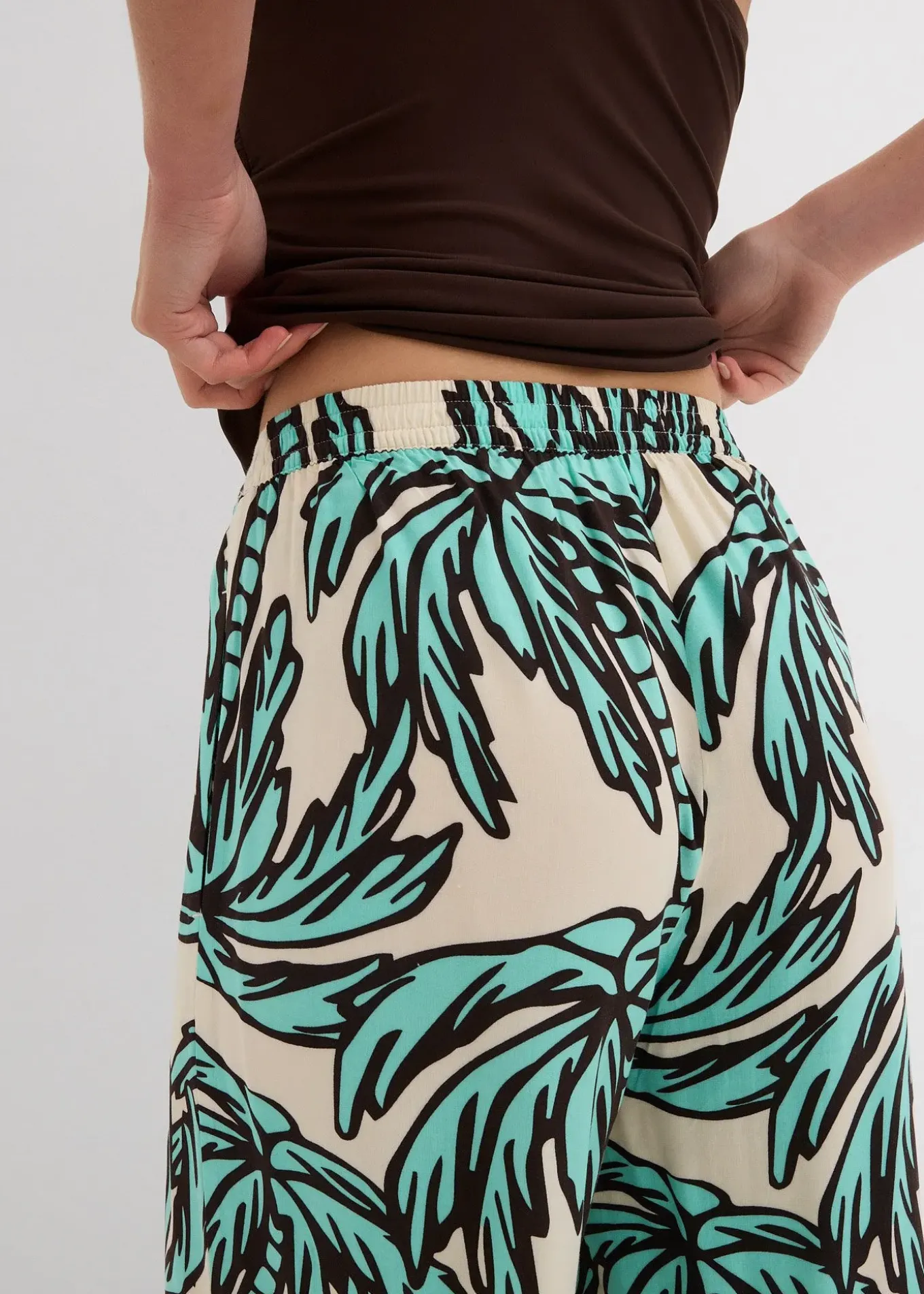 Pantalon large en viscose fluide