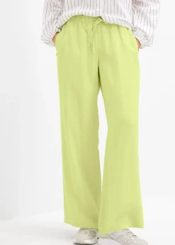 Pantalon large en viscose fluide