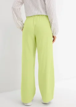 Pantalon large en viscose fluide
