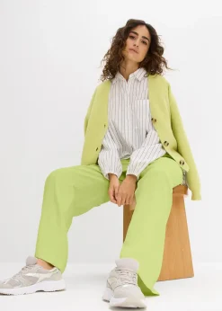 Pantalon large en viscose fluide