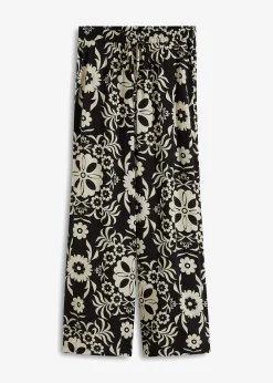 Pantalon large en viscose fluide