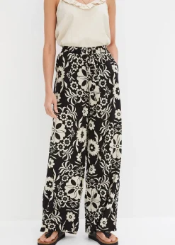 Pantalon large en viscose fluide