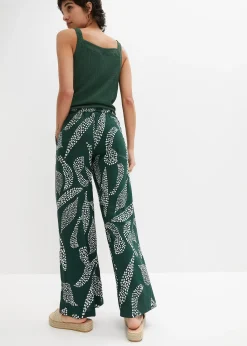 Pantalon large en viscose