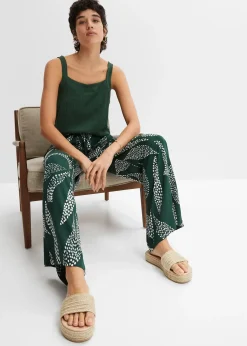 Pantalon large en viscose