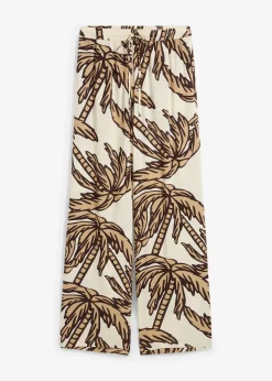 Pantalon large en viscose fluide