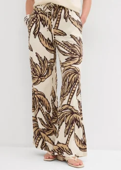 Pantalon large en viscose fluide