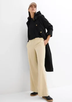 Pantalon large en viscose fluide