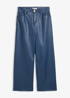 Pantalon large enduit