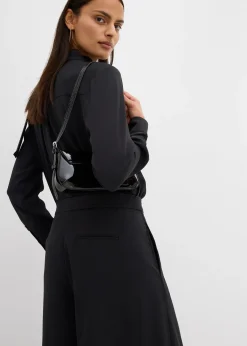 Pantalon large et fluide avec taille élastiquée