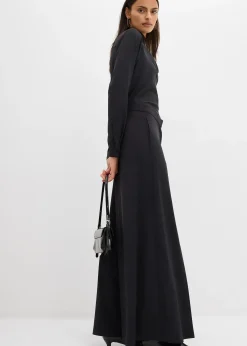 Pantalon large et fluide avec taille élastiquée