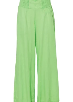 Pantalon large et léger à pinces en lin mélangé