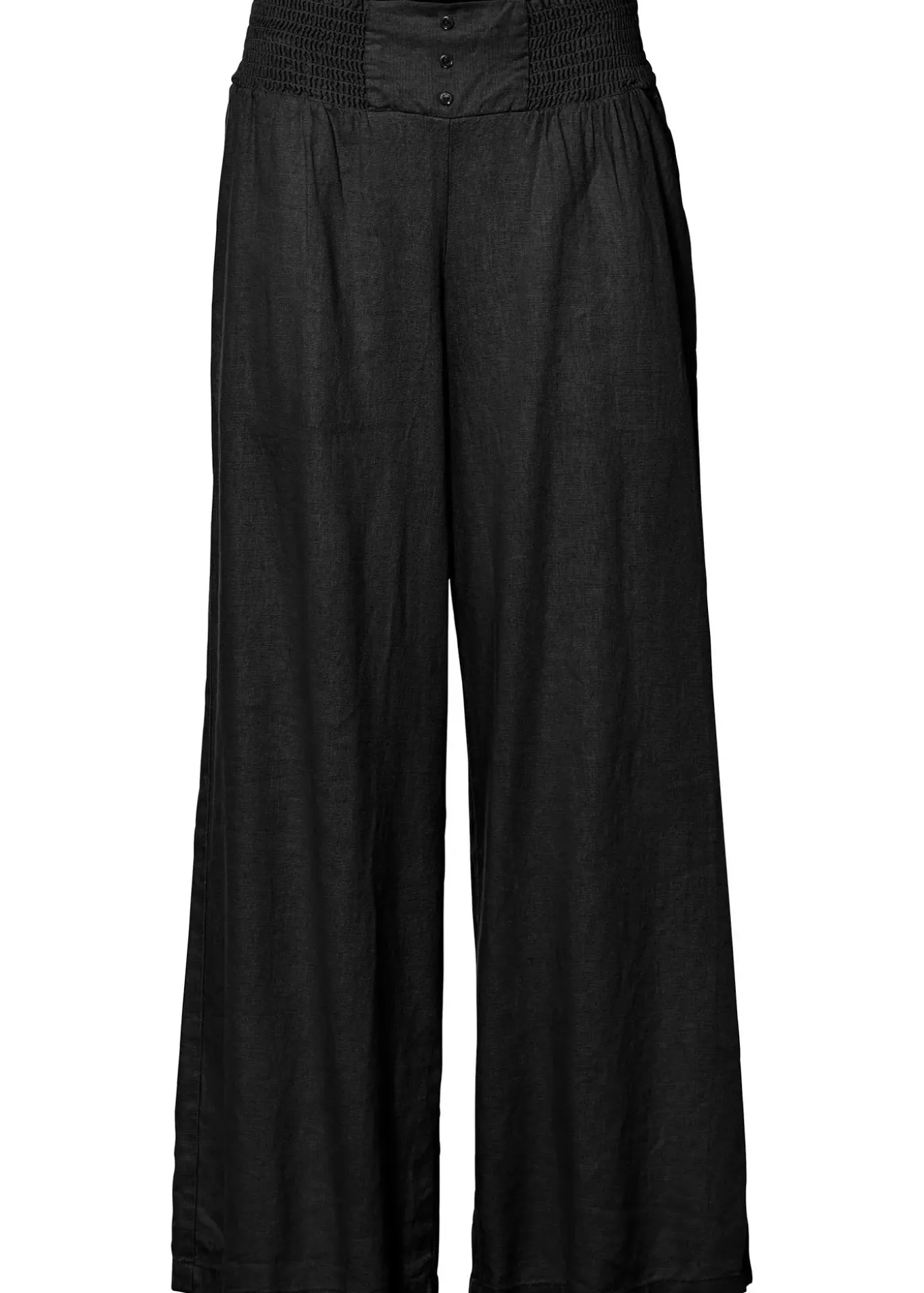 Pantalon large et léger à pinces en lin mélangé