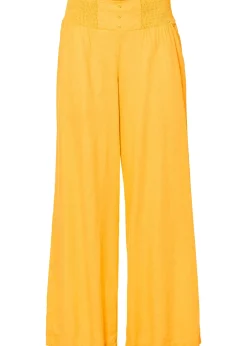 Pantalon large et léger à pinces en lin mélangé