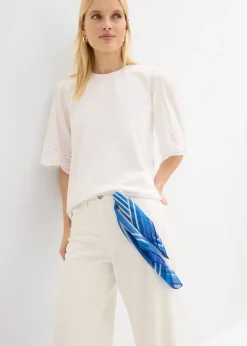 Pantalon large raccourci