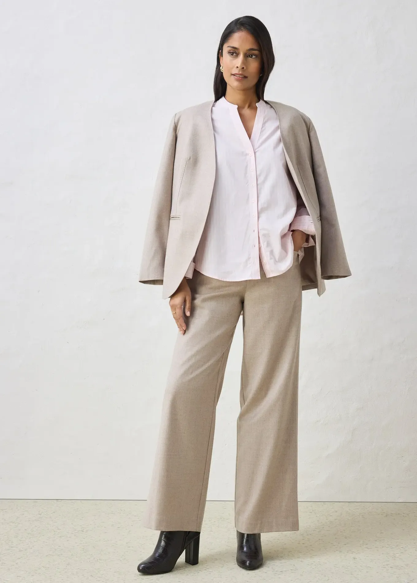 Pantalon large, style 5 poches