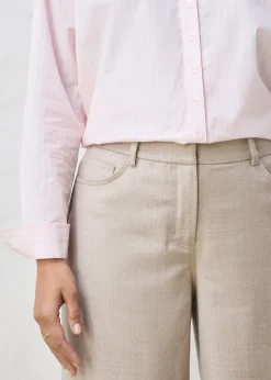 Pantalon large, style 5 poches