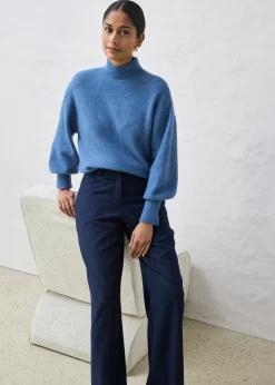 Pantalon large, style 5 poches