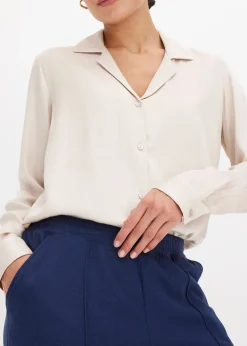 Pantalon élastiqué avec nervures devant