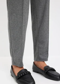 Pantalon élastiqué avec nervures devant