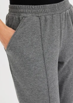 Pantalon élastiqué avec nervures devant