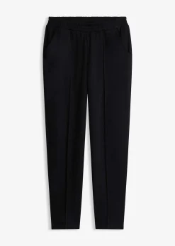 Pantalon élastiqué avec nervures devant