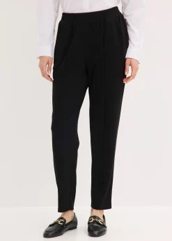Pantalon élastiqué avec nervures devant