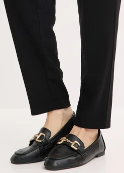 Pantalon élastiqué avec nervures devant