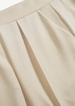 Pantalon élastiqué en interlock épais