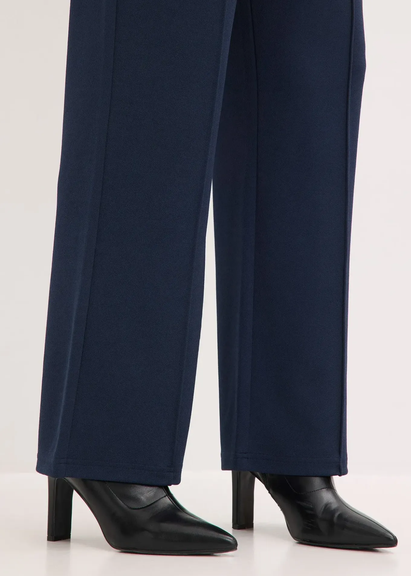 Pantalon élastiqué en interlock épais