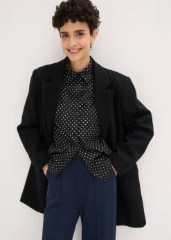 Pantalon élastiqué en interlock épais