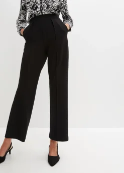 Pantalon élastiqué en interlock épais