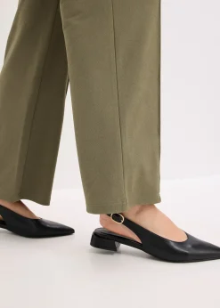 Pantalon élastiqué en interlock épais