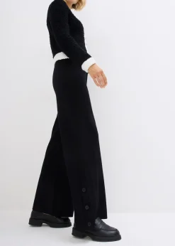 Pantalon élastiqué en maille