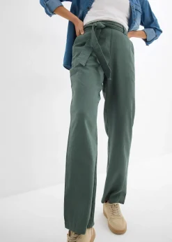 Pantalon léger à taille élastiquée
