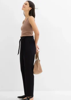 Pantalon léger à taille élastiquée