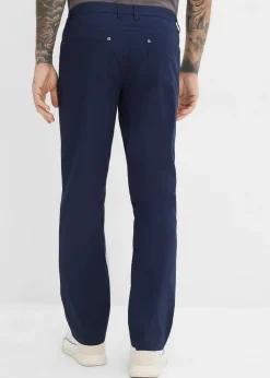 Pantalon loose et extensible à taille élastiquée, droit