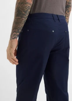 Pantalon loose et extensible à taille élastiquée, droit