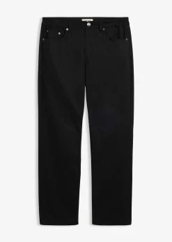 Pantalon loose et extensible à taille élastiquée, droit