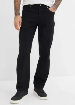 Pantalon loose et extensible à taille élastiquée, droit
