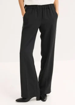 Pantalon palazzo à galons décoratifs