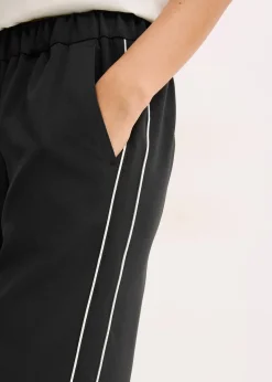 Pantalon palazzo à galons décoratifs