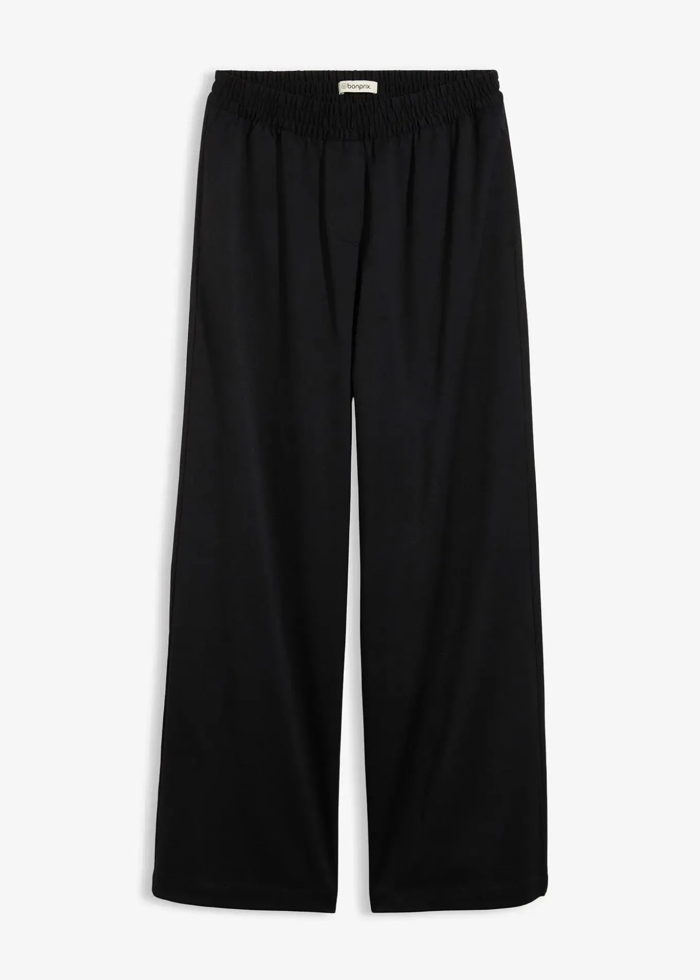 Pantalon palazzo à taille élastiquée