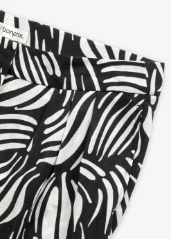 Pantalon palazzo à taille élastiquée