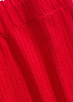 Pantalon palazzo à taille élastiquée