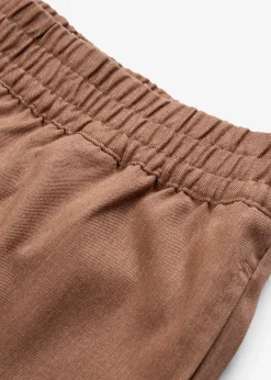 Pantalon palazzo à taille élastiquée