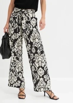 Pantalon palazzo à taille confortable